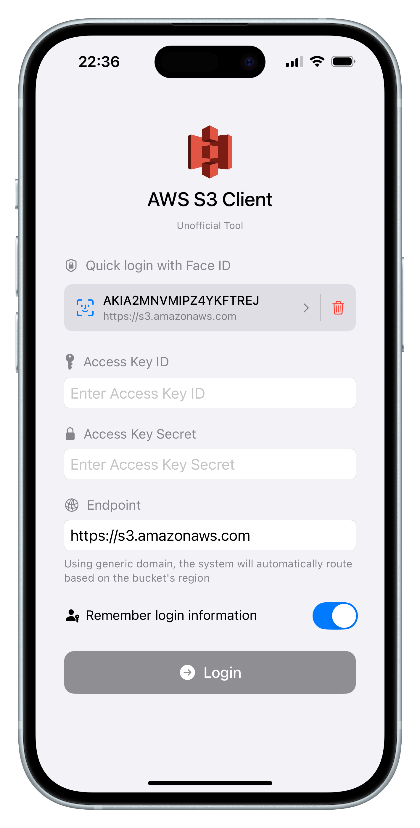 S3 Browser App Interface